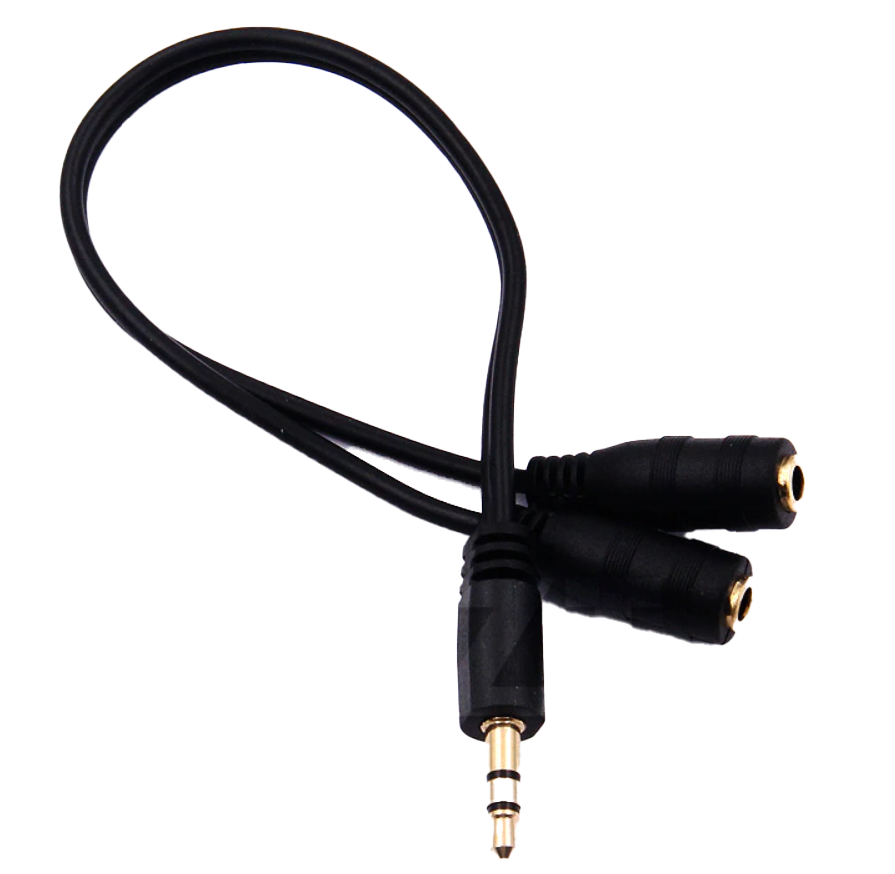 Headphone Y Splitter 3.5mm Audio Stereo Cable 3.5mm