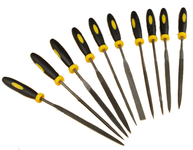 Metal fitter's grinding tool - 5*180mm assorted steel files 10 packs