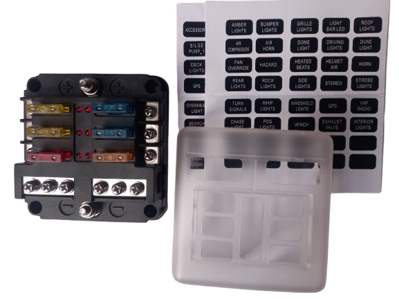 6 Way Fuse Block ATC (Includes Fuses)